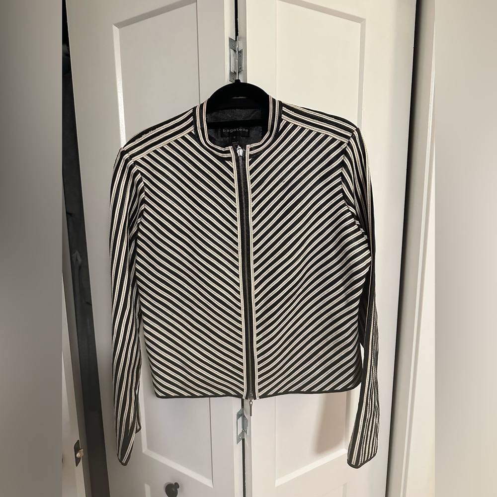 Bagatelle leather jacket.